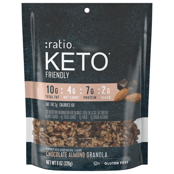 :Ratio Keto Friendly Chocolate Almond Granola