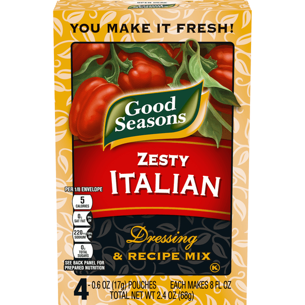 Good Seasons Zesty Italian Dressing & Recipe Seasoning Mix Packets