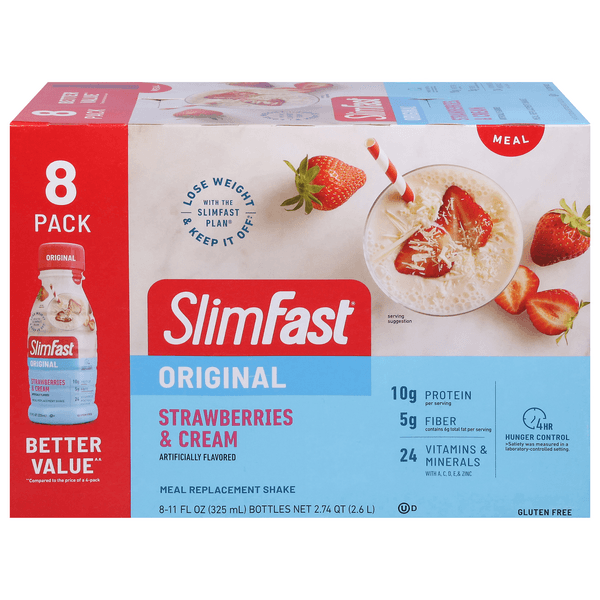 Slimfast Original Meal Replacement Shakes Strawberries & Cream