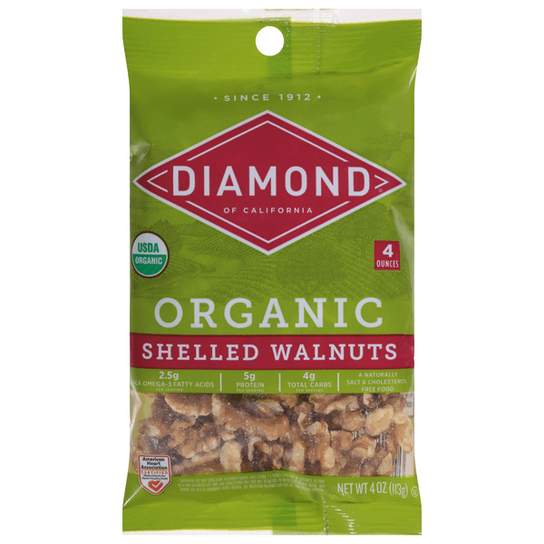 Diamond Walnuts Shelled Organic