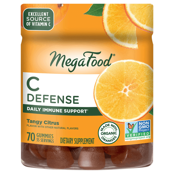 Megafood C Defense Tangy Citrus Supplement Gummies