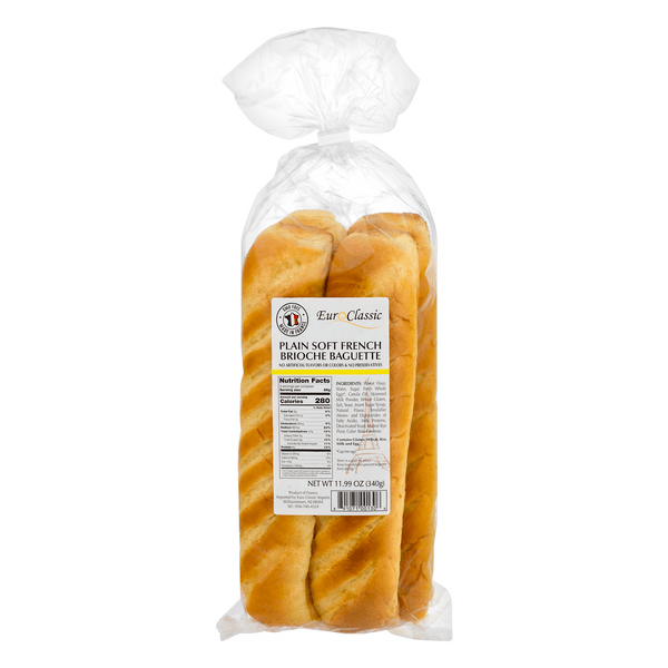 Euro Classic Plain Soft French Brioche Baguette