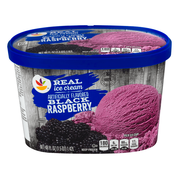 Stop & Shop Real Ice Cream Black Raspberry