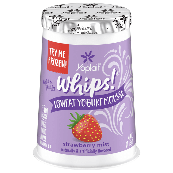 Yoplait Whips! Yogurt, Strawberry Mist, Lf Yogurt Mousse