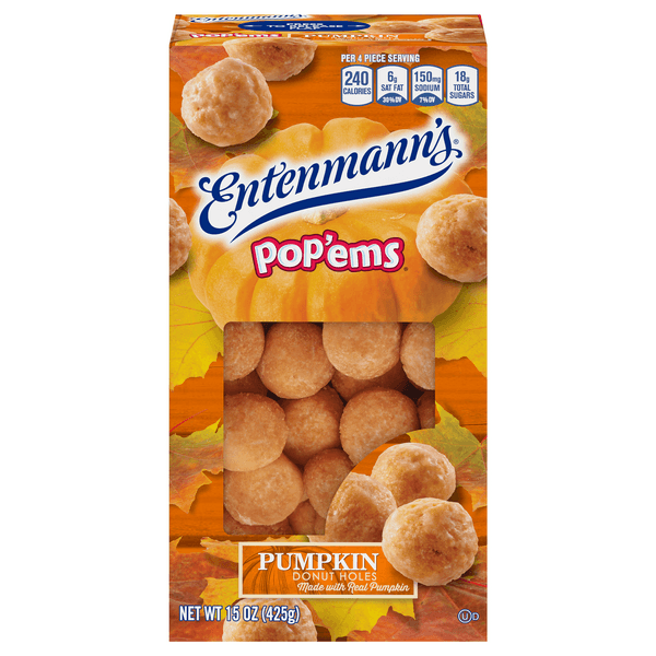 Entenmann'S Pop'Ems Donut Holes Pumpkin