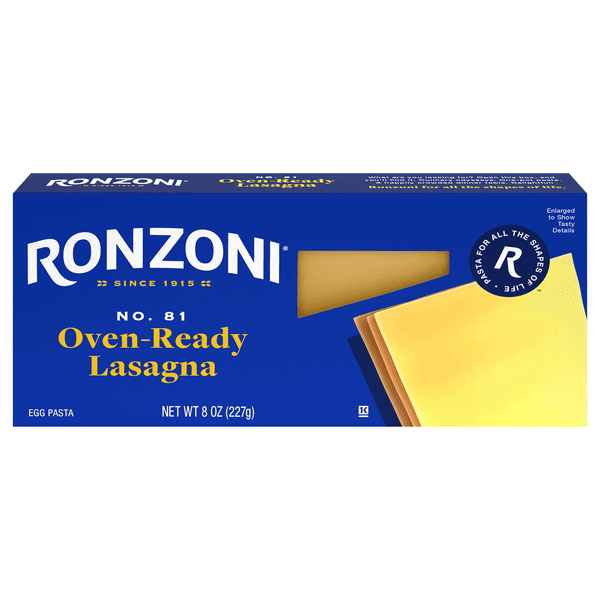 Ronzoni Oven Ready Lasagna Pasta No