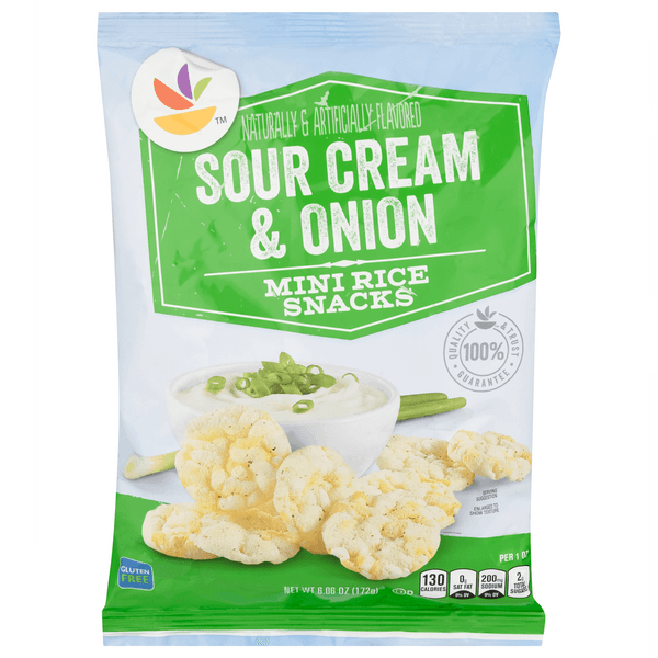 Stop & Shop Mini Rice Snacks Sour Cream & Onion