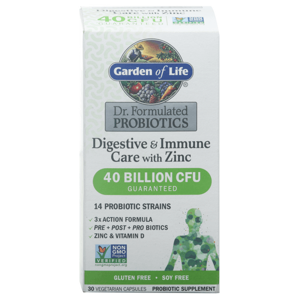Garden Of Life Dr. Formulated Probiotics Digestive & Immune Care With Zinc