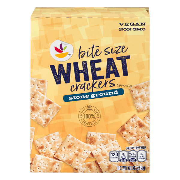 Stop & Shop Bite Size Crackers Stone Ground Wheat