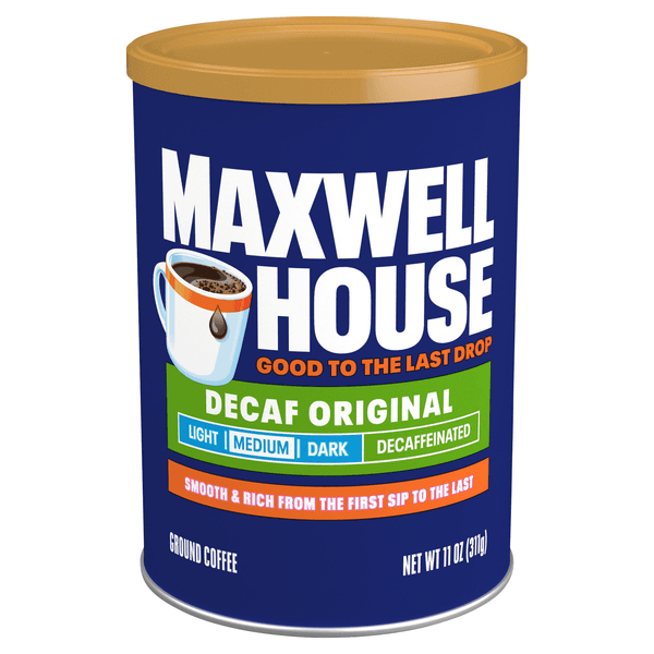 Maxwell House Medium Roast Original Roast Decaf Ground Coffee