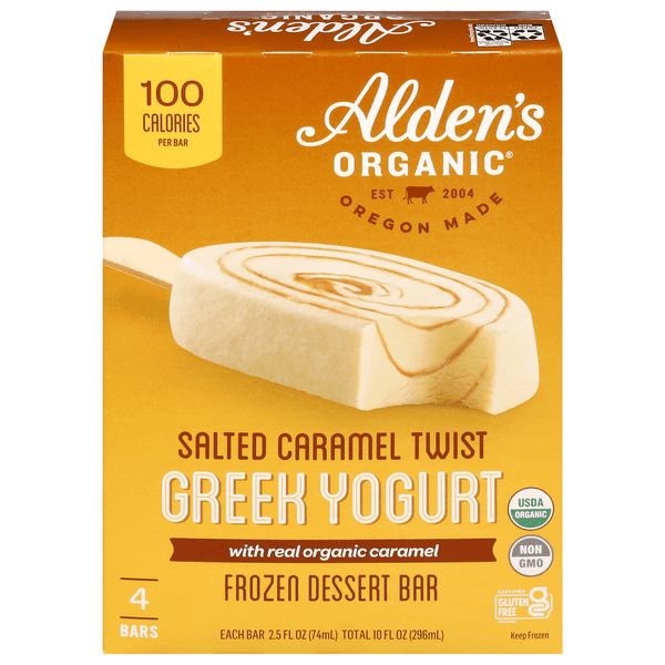 Alden'S Organic Organic Salted Caramel Twist  Dessert Bars