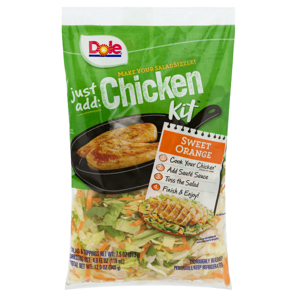 Dole Just Add Chicken Salad Kit Sweet Orange