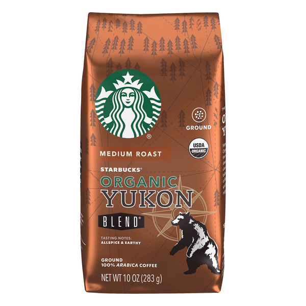 Starbucks Organic Yukon Blend Medium Roast Coffee (Ground