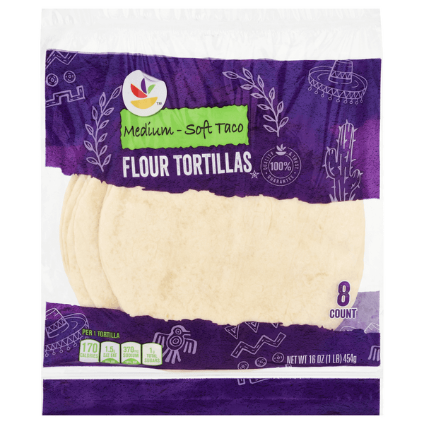 Stop & Shop Flour Tortillas Medium Soft Taco Size