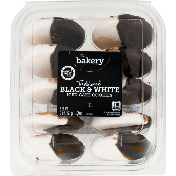 Stop & Shop The Bakery Traditional Black & White Iced Cake Cookies