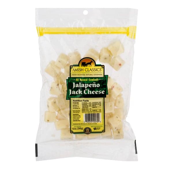 Amish Classics Jalapeno Jack Cheese Cubes All Natural