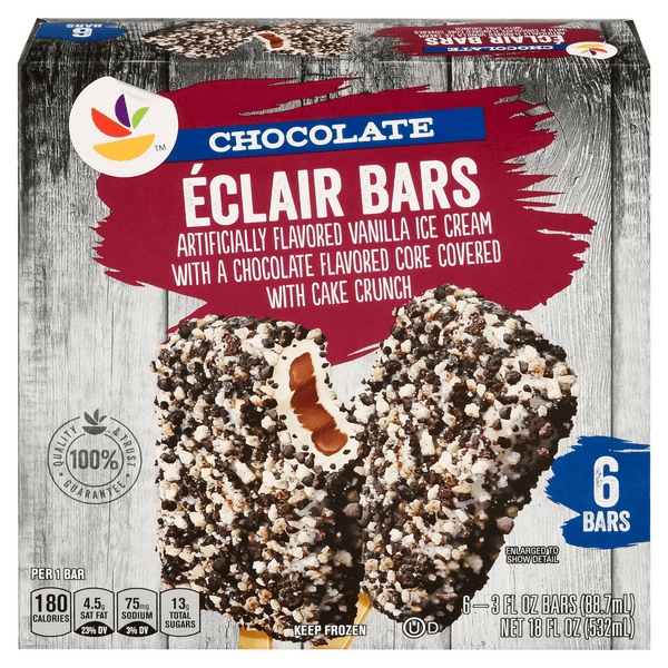 Stop & Shop Eclair Ice Cream Bars Chocolate