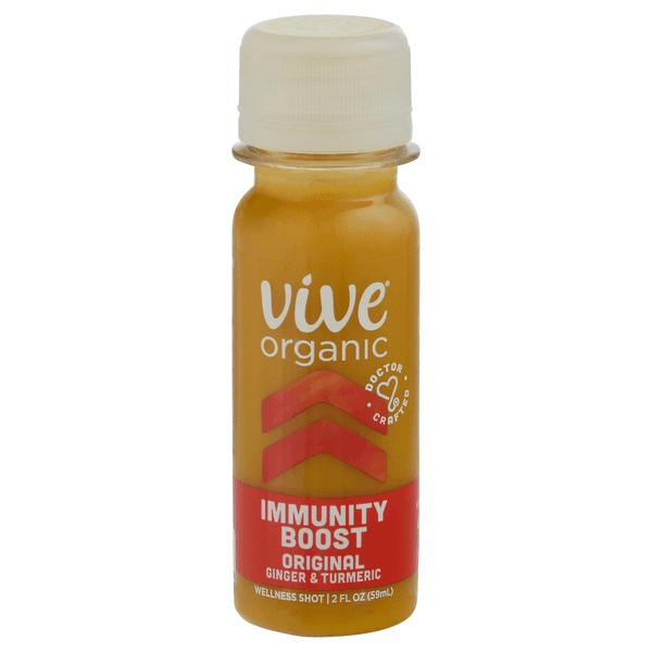 Vive Organic Original Ginger And Turmeric Immunity Boost Shot