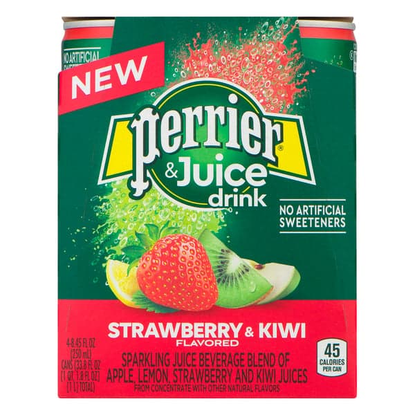 Perrier & Juice Sparkling Drink Strawberry & Kiwi