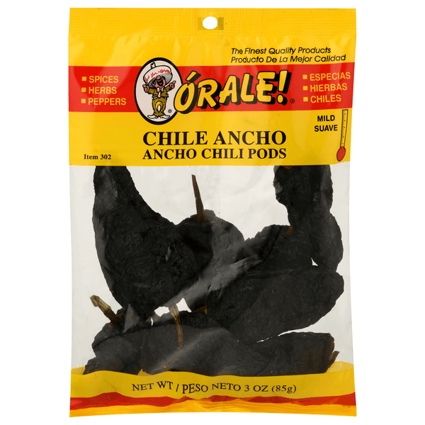 Orale Chili Pods, Ancho, Mild