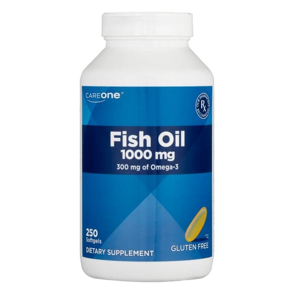 Careone Fish Oil & Of Omega-3 Softgels Gluten Free