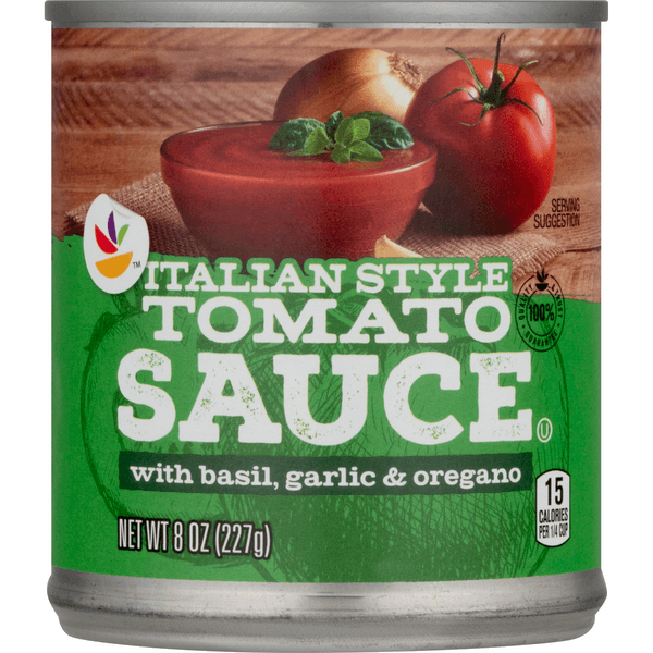 Stop & Shop Tomato Sauce Italian Style With Basil Garlic & Oregano