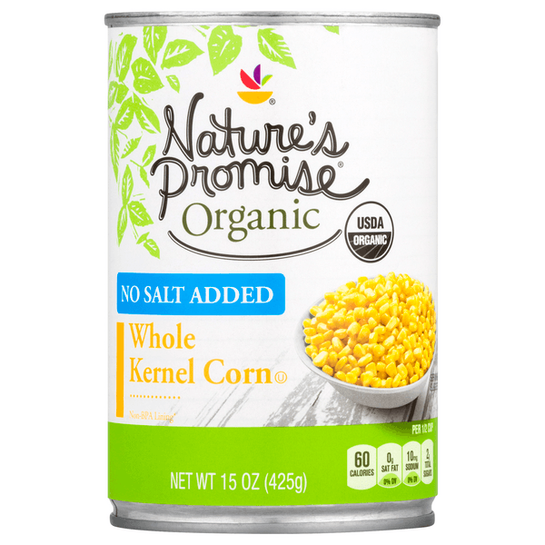 Nature'S Promise Organic Whole Kernel Corn No Salt Added