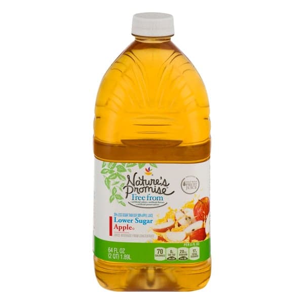 Nature'S Promise Free From Apple Juice From Concentrate Lower Sugar