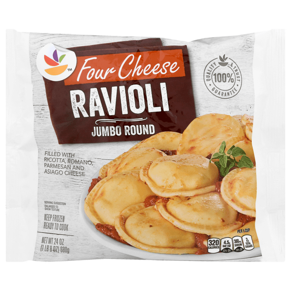 Giant Ravioli Pasta Four Cheese Jumbo Round