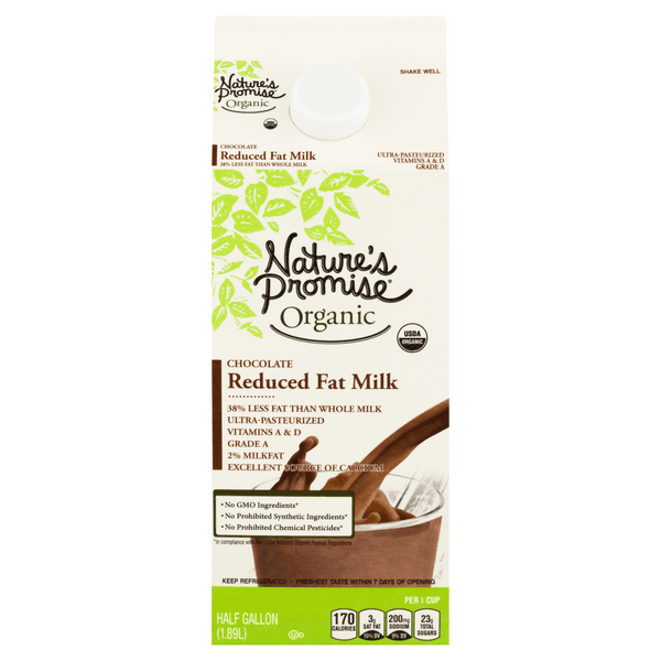 Nature'S Promise 2% Reduced Fat Chocolate Milk Organic
