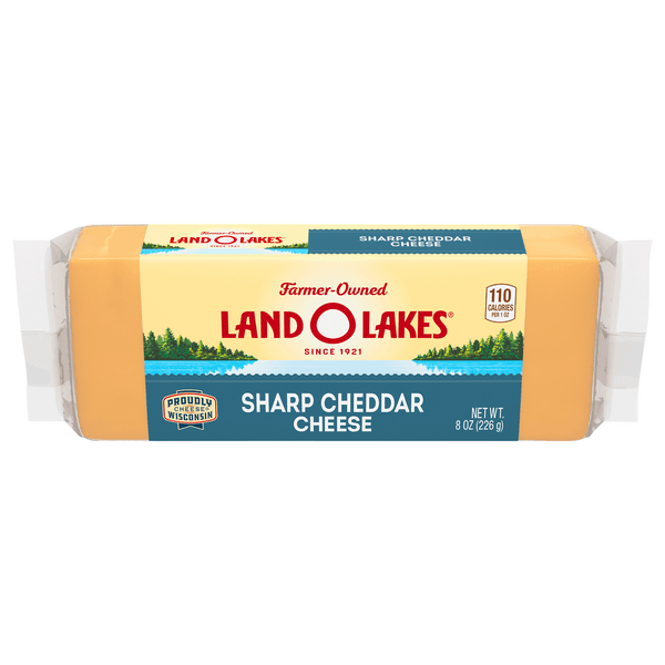 Land O Lake Wisconsin Sharp Yellow Cheddar Cheese Block