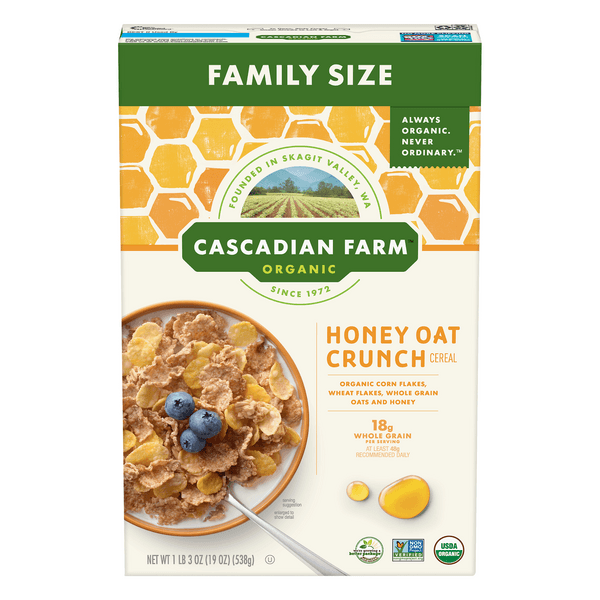 Cascadian Farm Organic Cereal Honey Oat Crunch Family Size