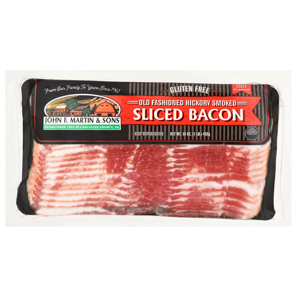 John F. Martin & Sons Old Fashioned Hickory Smoked Sliced Bacon