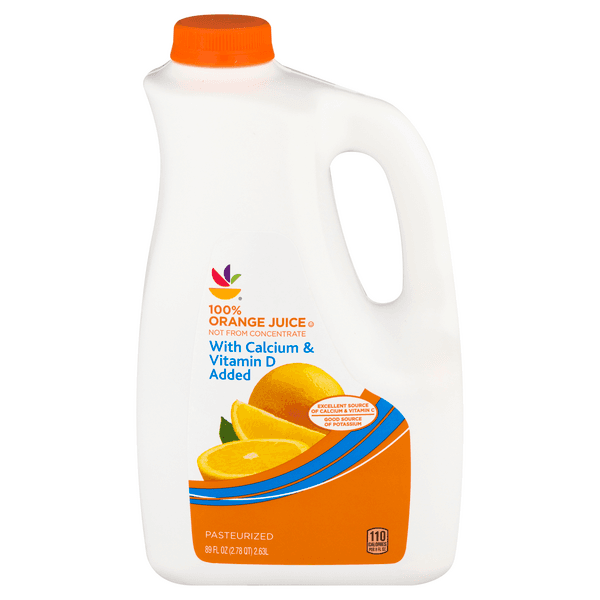 Giant 100% Pure Orange Juice Calcium+Vitamin D Not From Concentrate