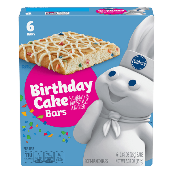 Pillsbury Soft Baked Birthday Cake Bars