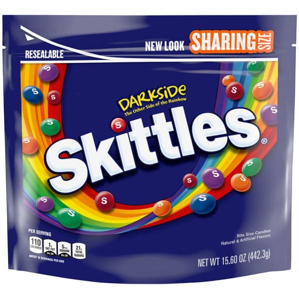 Skittles Bite Size Candies Darkside Sharing Size