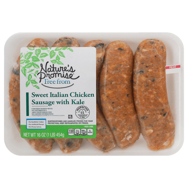 Nature'S Promise Sweet Italian Chicken Sausage With Kale