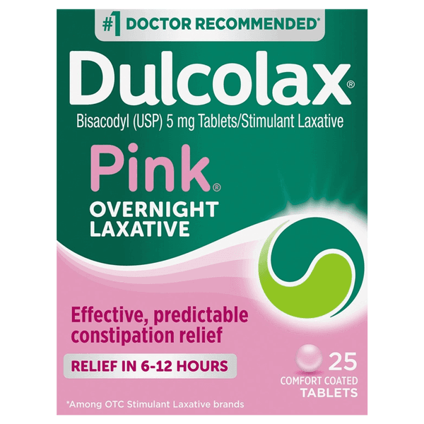 Dulcolax Pink Laxative Tablets Overnight Relief
