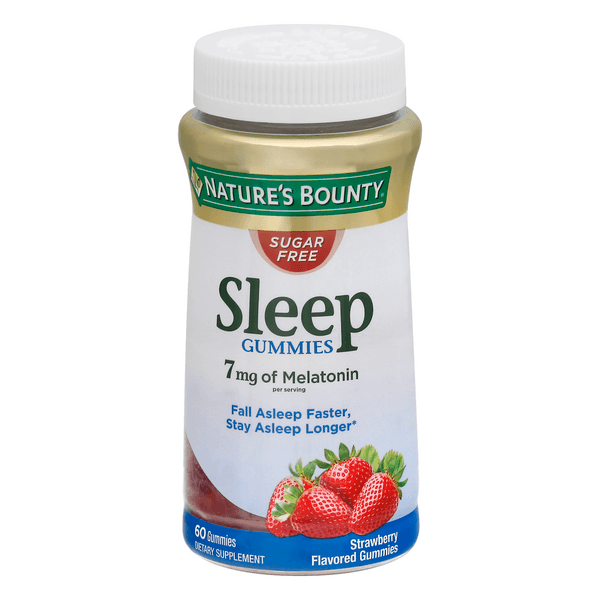 Nature'S Bounty Sleep Gummies Melatonin Strawberry Sugar Free