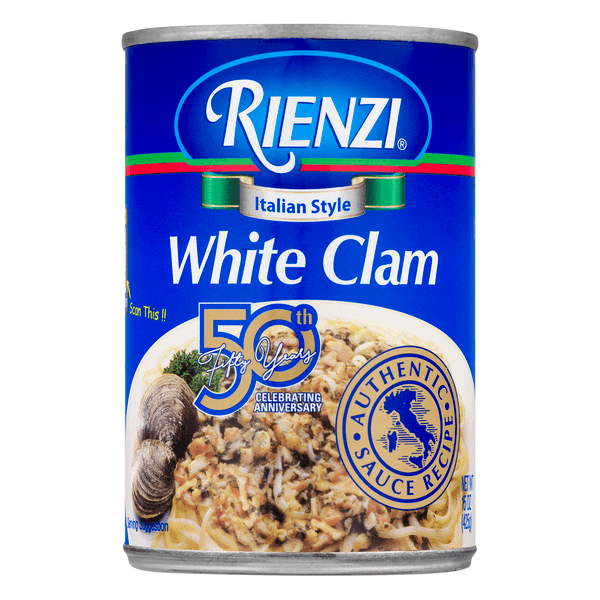 Rienzi Italian Style Pasta Sauce White Clam