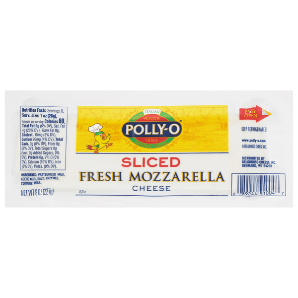 Polly-O Fresh Mozzarella Cheese Sliced