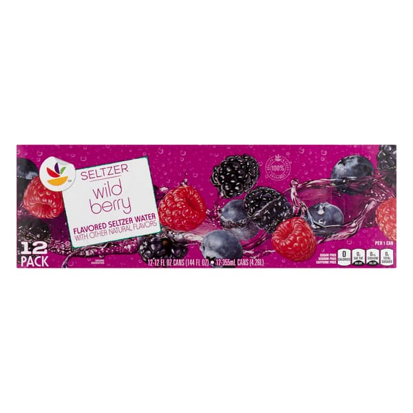 Our Brand Seltzer Water Wild Berry