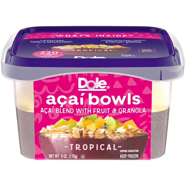 Dole Acai Bowls Tropical Acai Blend With Fruit & Granola