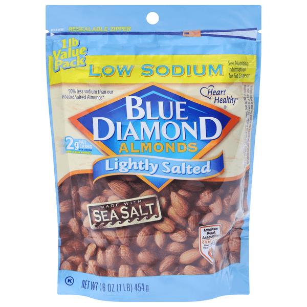 Blue Diamond Almonds Lightly Salted Low Sodium