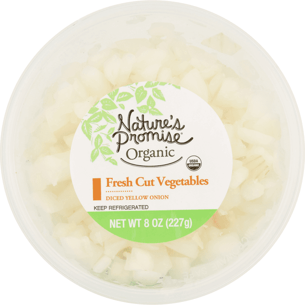 Nature'S Promise Organic Fresh Cut Vegetables Yellow Onion Diced