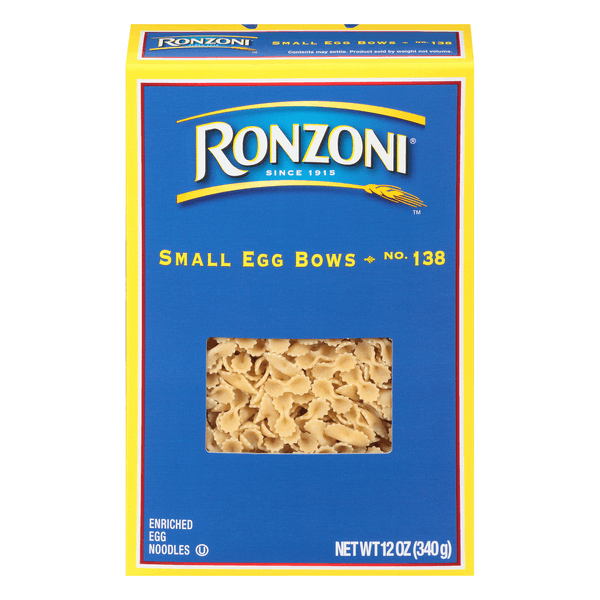 Ronzoni Egg Noodles Enriched Egg Bows Small