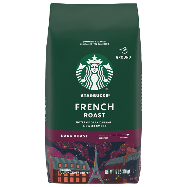 Starbucks French Roast 100% Arabica Dark Roast Ground Coffee Bag