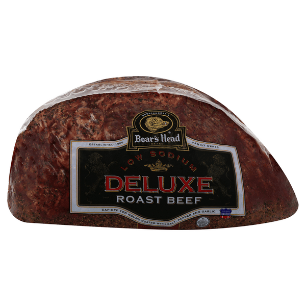 Boar'S Head Deli Roast Beef Deluxe Top Round Low Sodium (Shaved