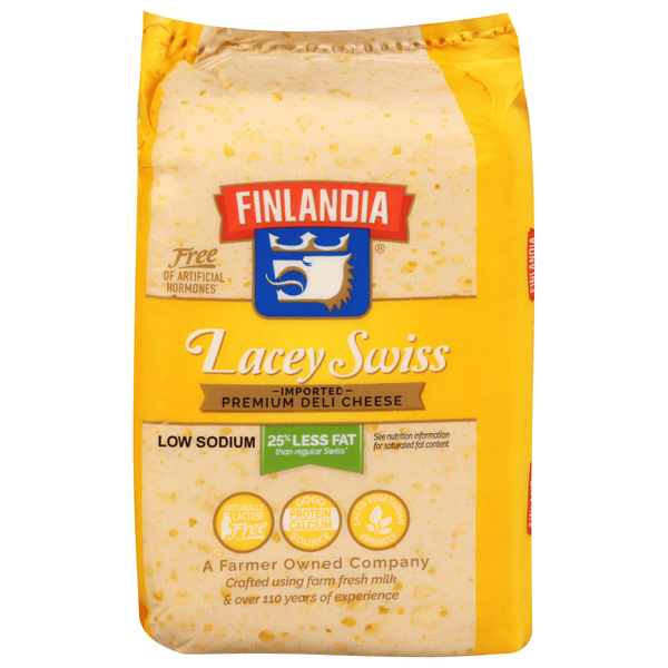 Finlandia Deli Lacey Swiss Cheese (Regular Sliced