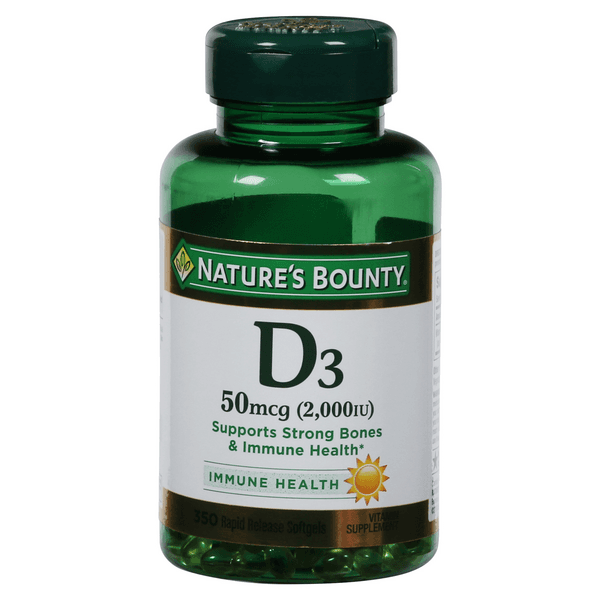 Nature'S Bounty Vitamin D3 2000 Iu Rapid Release Softgels